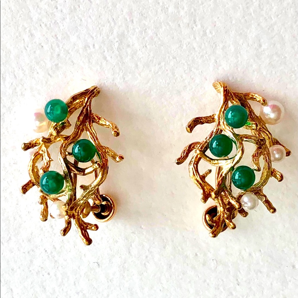 Used earrings & pin (set)